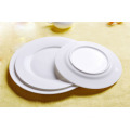 Christmas eco-friendly 6/7/8/9/10/11/12 inch white round ceramic christmas dinner plate cake plate for christmas